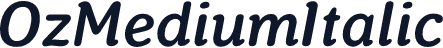 OzMediumItalic
