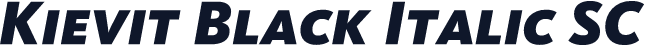 Kievit Black Italic SC
