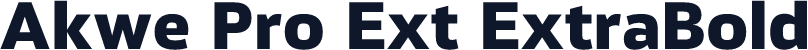 Akwe Pro Ext ExtraBold