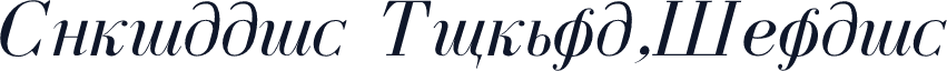 Cyrillic Normal-Italic