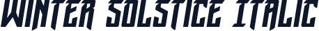 Winter Solstice Italic