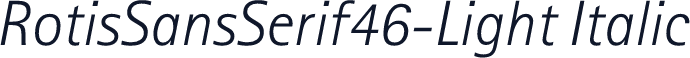 RotisSansSerif46-Light Italic
