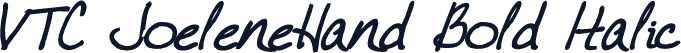 VTC JoeleneHand Bold Italic