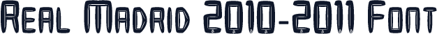 Real Madrid 2010-2011 Font