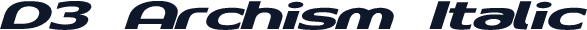 D3 Archism Italic