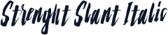 Strenght Slant Italic