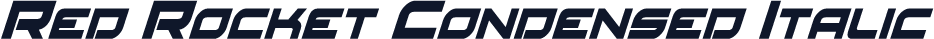 Red Rocket Condensed Italic