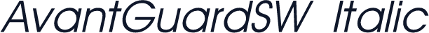 AvantGuardSW Italic
