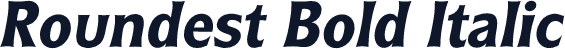 Roundest Bold Italic
