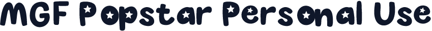MGF Popstar Personal Use