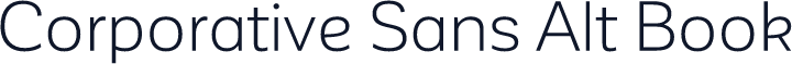 Corporative Sans Alt Book