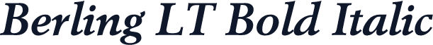 Berling LT Bold Italic