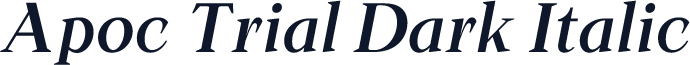 Apoc Trial Dark Italic