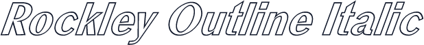 Rockley Outline Italic