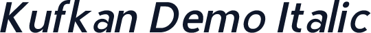 Kufkan Demo Italic