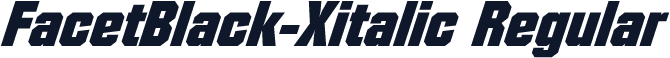 FacetBlack-Xitalic Regular