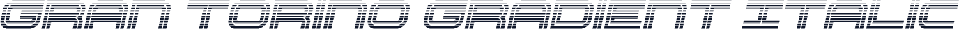 Gran Torino Gradient Italic