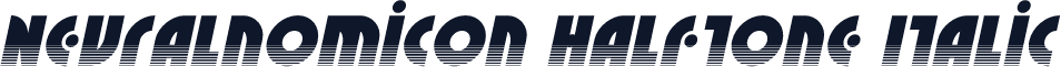 Neuralnomicon Halftone Italic