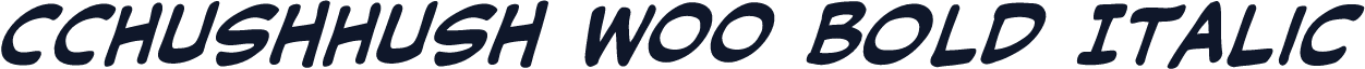 CCHushHush W00 Bold Italic