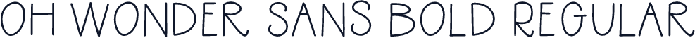 Oh Wonder Sans Bold Regular