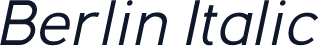 Berlin Italic