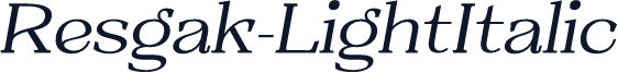 Resgak-LightItalic