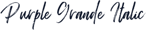 Purple Grande Italic
