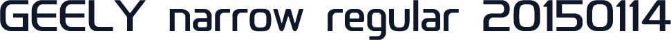 GEELY narrow regular 20150114