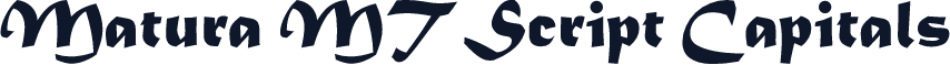 Matura MT Script Capitals