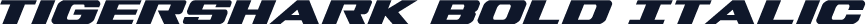 Tigershark Bold Italic