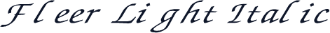 Fleer Light Italic