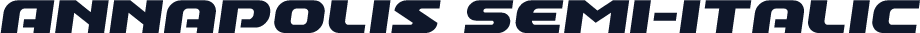 Annapolis Semi-Italic
