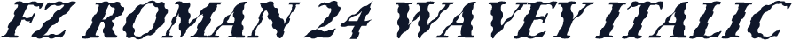 FZ ROMAN 24 WAVEY ITALIC