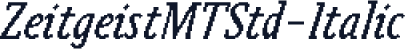 ZeitgeistMTStd-Italic