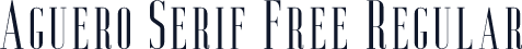 Aguero Serif Free Regular
