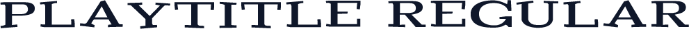 Playtitle-Regular