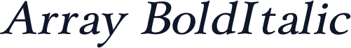 Array BoldItalic
