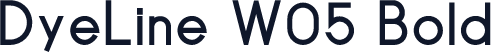 DyeLine W05 Bold