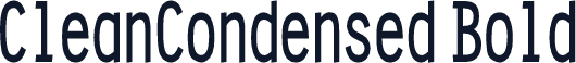 CleanCondensed Bold