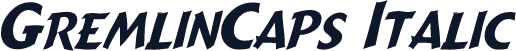 GremlinCaps Italic