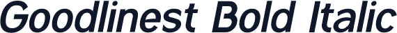 Goodlinest Bold Italic