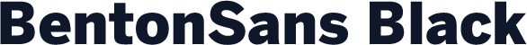 BentonSans Black