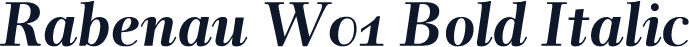 Rabenau W01 Bold Italic
