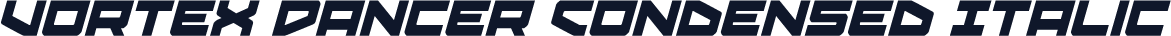 Vortex Dancer Condensed Italic