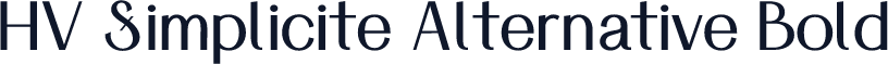 HV Simplicite Alternative Bold