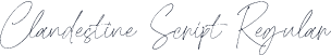 Clandestine Script Regular