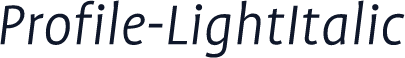 Profile-LightItalic