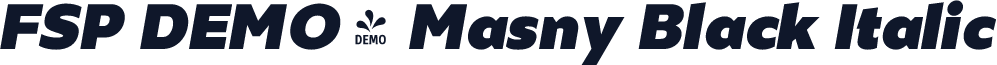 FSP DEMO - Masny Black Italic