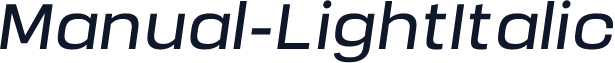 Manual-LightItalic