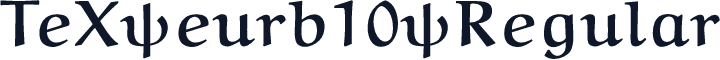TeX eurb10 Regular